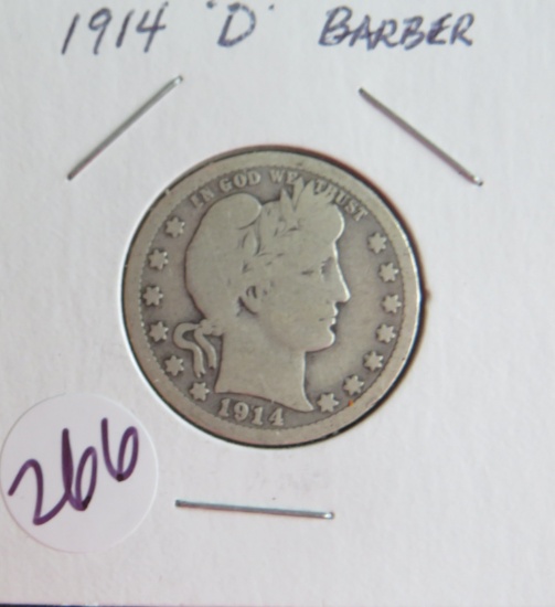 1914-D Barber Quarter