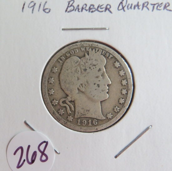 1916- Barber Quarter
