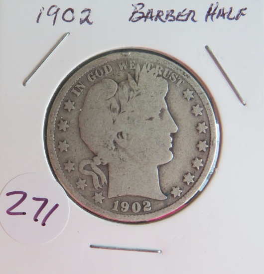 1902- Barber Half