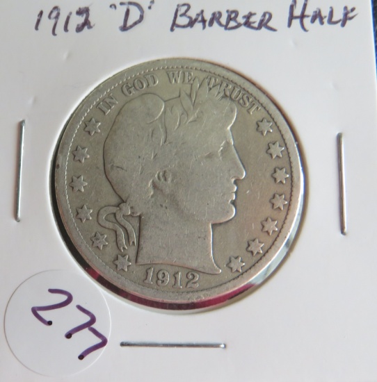 1912-D Barber Half