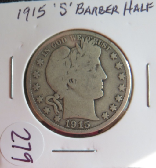 1915-S Barber Half