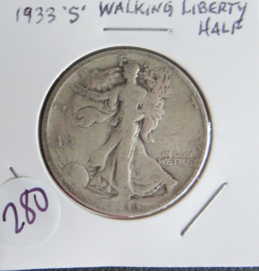 1933-S Liberty Walking Half
