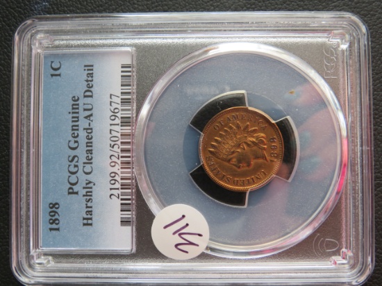 1898- Indian Cent- PCGS Genuine
