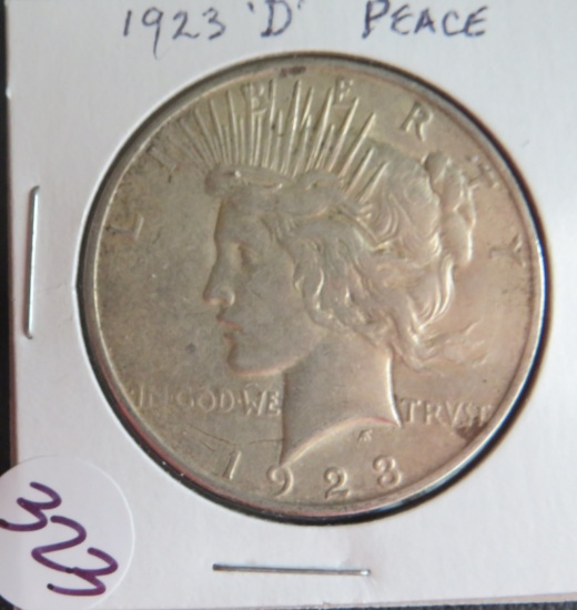 1923-D  Peace Dollar