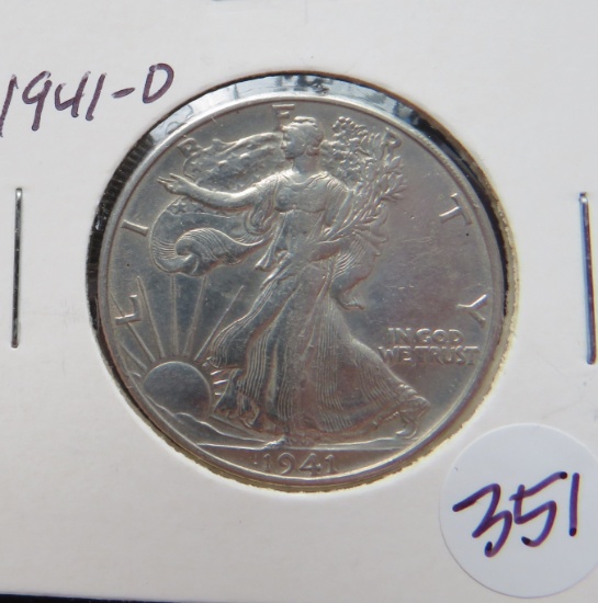 1941-D Walking Liberty Half Dollar