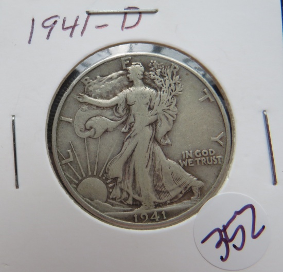 1941-D Walking Liberty Half Dollar
