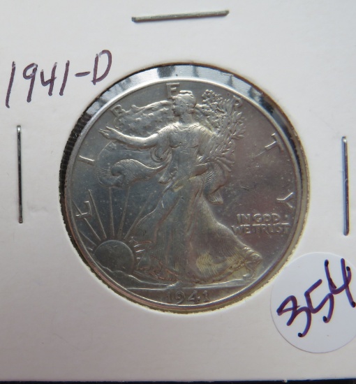 1941-D Walking Liberty Half Dollar