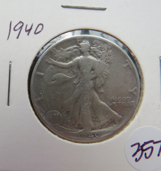 1940- Walking Liberty Half Dollar