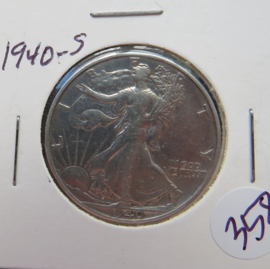 1940-S Walking Liberty Half Dollar