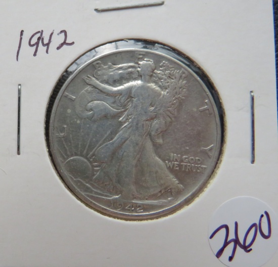1942- Walking Liberty Half Dollar
