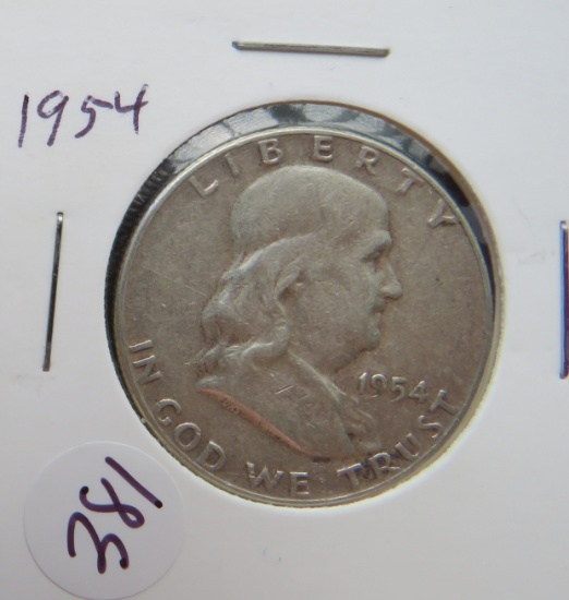 1954- Franklin Half Dollar