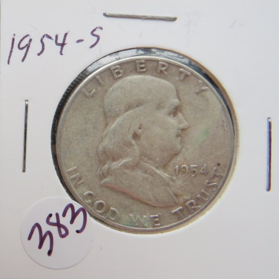 1954-S Franklin Half Dollar
