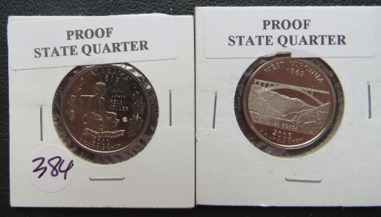 2005, 2008- Proof State Quarters