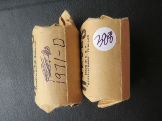 (2) Rolls Mixed Date Half Dollars
