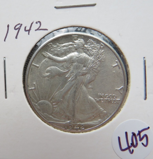 1942- Walking Liberty Half Dollar