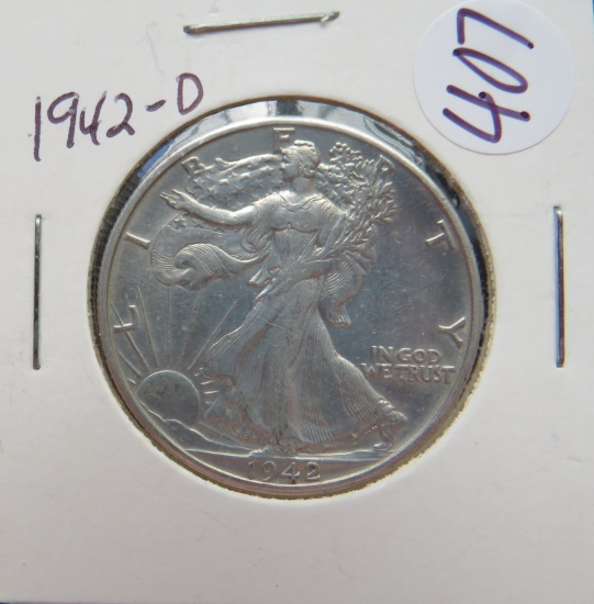 1942-D Walking Liberty Half Dollar