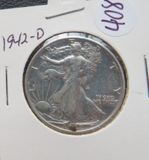 1942-D Walking Liberty Half Dollar