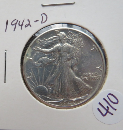 1942-D Walking Liberty Half Dollar