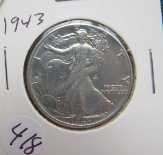 1943- Walking Liberty Half Dollar