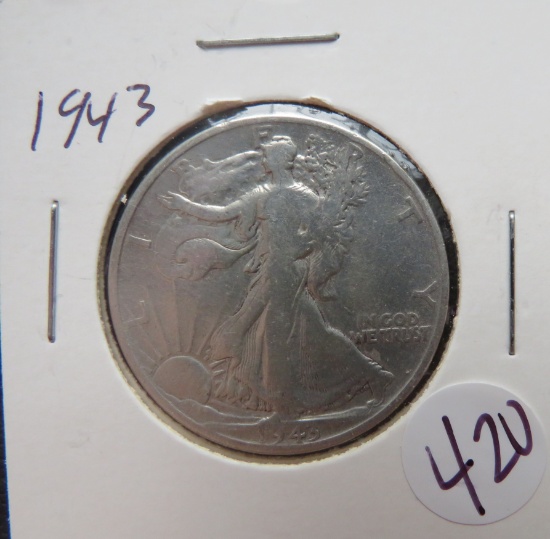 1943- Walking Liberty Half Dollar