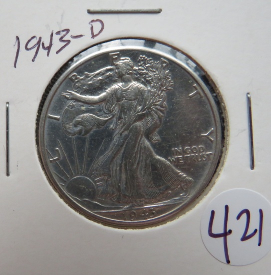 1943-D Walking Liberty Half Dollar