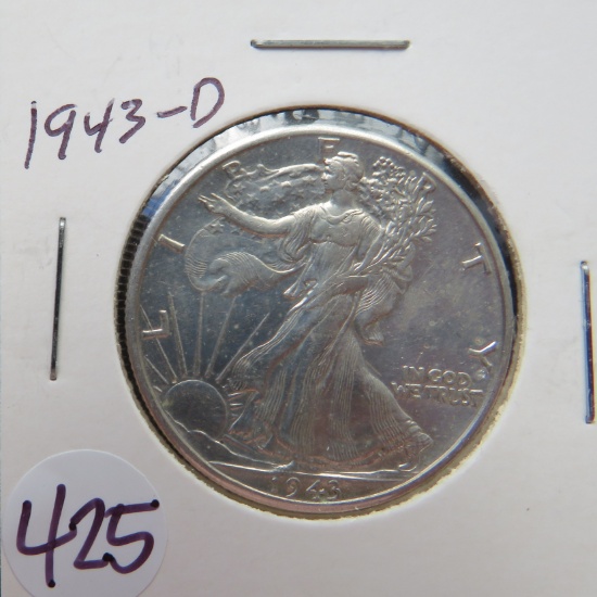 1943-D Walking Liberty Half Dollar