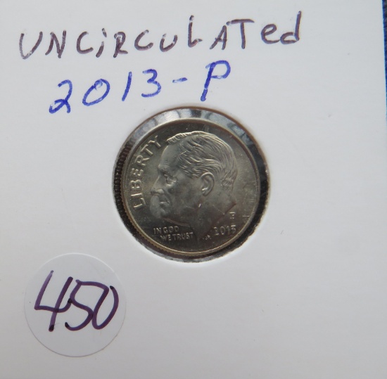 2013-P Uncirculated Roosevelt Dime