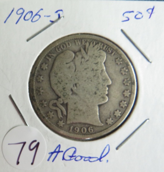 1906-S Barber Half