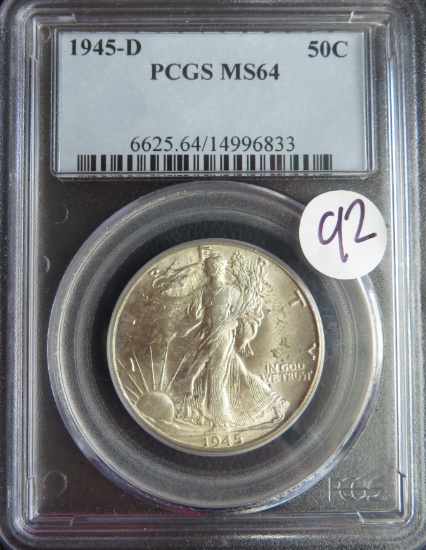1945-D Walking Liberty Half Dollar