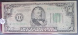 1934- $50.00 Dollar Federal Reserve Note
