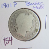 1901-P Barber Half Dollar
