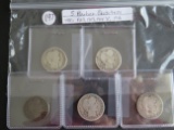 1900, 1903, 1909, 1914-D, 1916- Barber Quarters