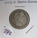 1908-O Barber Quarter