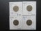 (4) 1943-P Silver WW2 era Jefferson Nickels