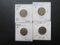 (4) 1945-P Silver WW2 era Jefferson Nickels