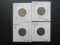 (4) 1945-D Silver WW2 era Jefferson Nickels