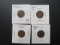 (4) 1900- Indian Head Cents