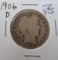 1906-D Barber Half Dollar
