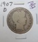 1907-D Barber Half Dollar