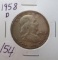 1958-D Franklin Half Dollar