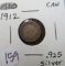 1912- Canada Silver 5 Cent Piece