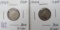 (2) 1944- Canada Silver Dimes