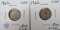 (2) 1962- Canada Silver Dimes
