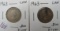 (2) 1963- Canada Silver Quarters