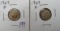 (2) 1964-D Roosevelt Dimes