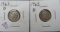 (2) 1963-D Roosevelt Dimes