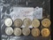 (10) 1964- Kennedy Half Dollars