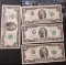 (4) 1976- 2 dollar bills