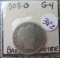 1908-O Barber Quarter