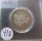 1899- Barber Quarter
